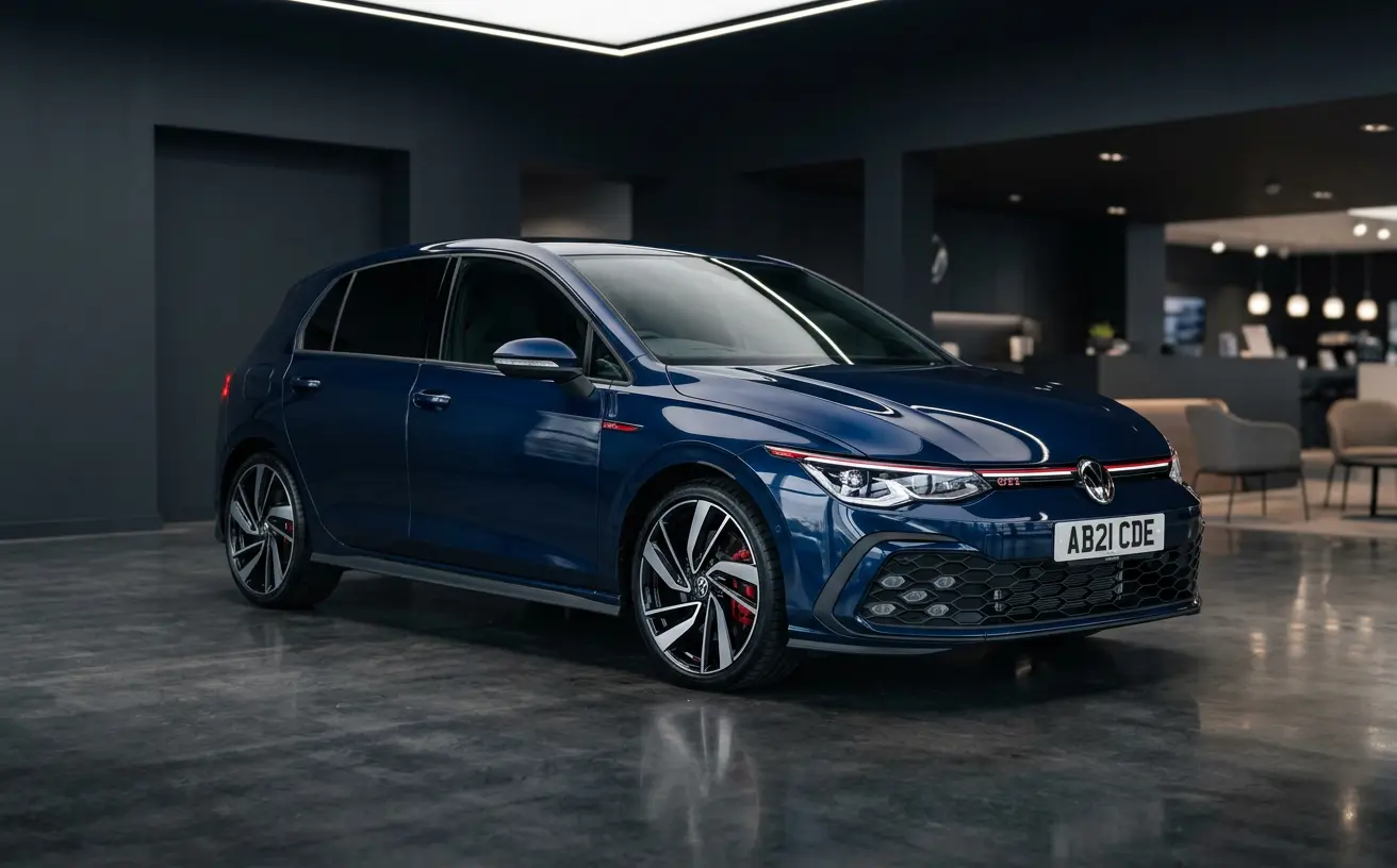 2021 Volkswagen Golf GTI 2.0 TSI in Atlantic Blue