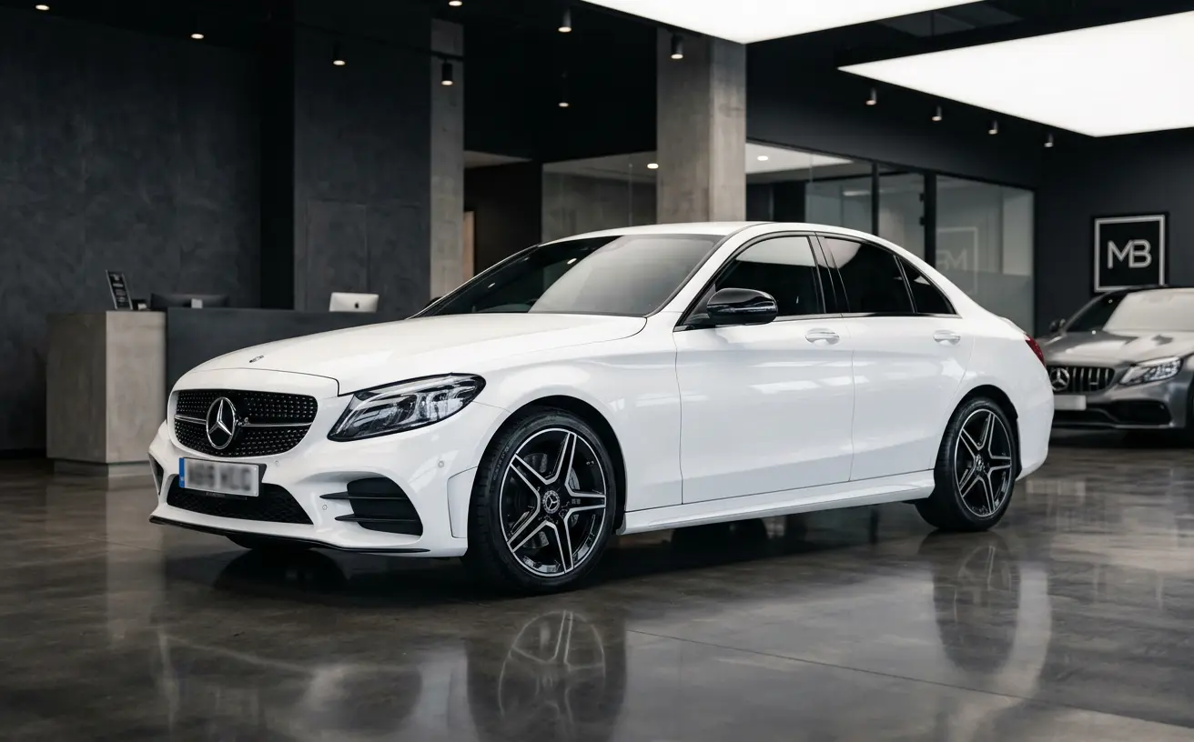2020 Mercedes-Benz C-Class C220d AMG Line in Polar White