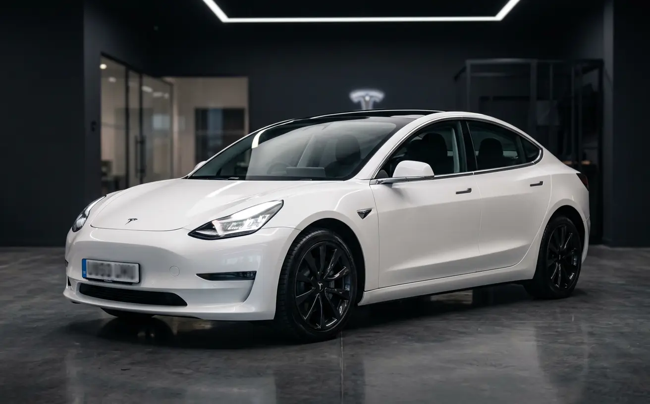 2022 Tesla Model 3 Long Range AWD in Pearl White
